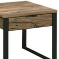 thumbnail image 3 of End Table with 1 Drawer and Grain Details Brown and Black - Saltoro Sherpi, 3 of 6