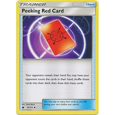 Peeking Red Card 97111 Uwalmartmon Sun Moon