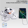 thumbnail image 4 of Luz solar para acampar de 169 LED, luz para tienda de campaña recargable por USB para exteriores con control remoto, banco de energía, luz de trabajo, lámpara para acampar, 5 modos, 360 grados, resis, 4 of 5