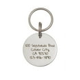 thumbnail image 2 of Anavia Stainless Steel Double Sided Round Name - Animal Face Engraved Dog & Cat ID Tag, Silver, M, 2 of 4