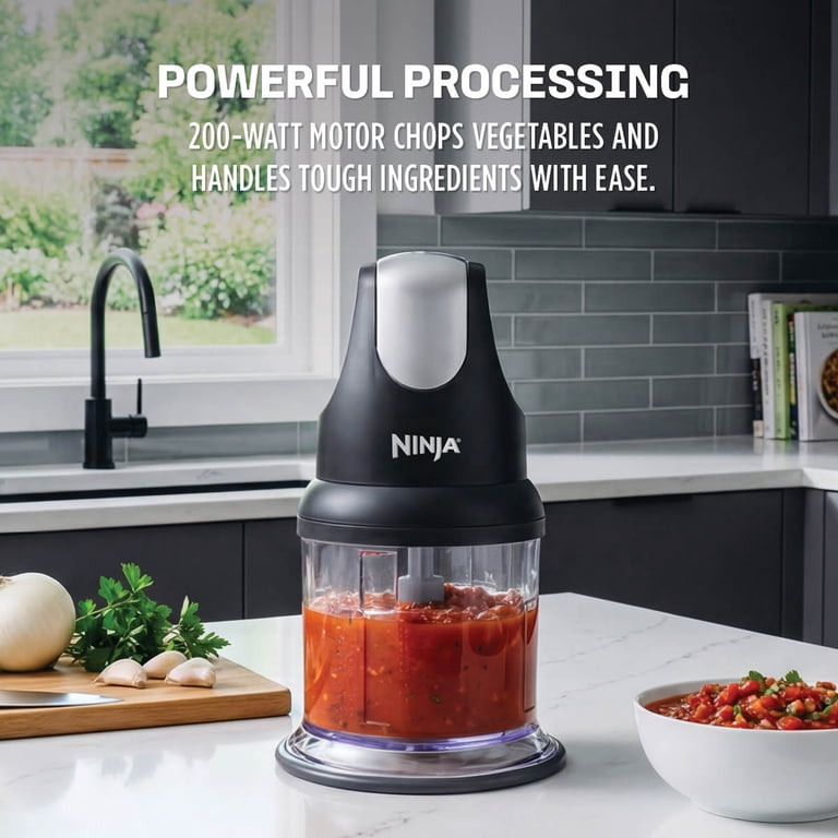 Ninja Express Chop Electric Food Processor NJ100WM for Chopping