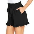 thumbnail image 2 of ppyoung Womens Summer High Waist Shorts Casual Ruffle Shorts with Pockets, 2 of 5