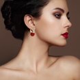 Earrings for Women Hoop Earrings Jade Bead Dangle Earrings Girls Plated