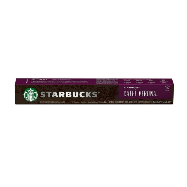 Cápsulas de café Starbucks by Nespresso caffé Verona 10 pzas