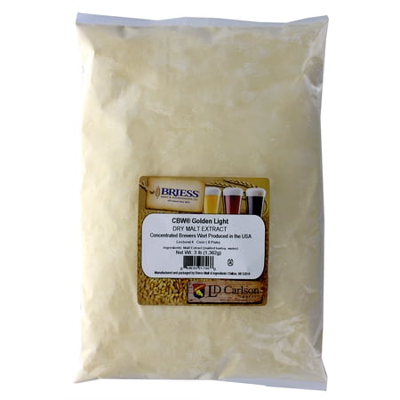 Briess Light Dry Malt Extract 3lbs for Home Brewing