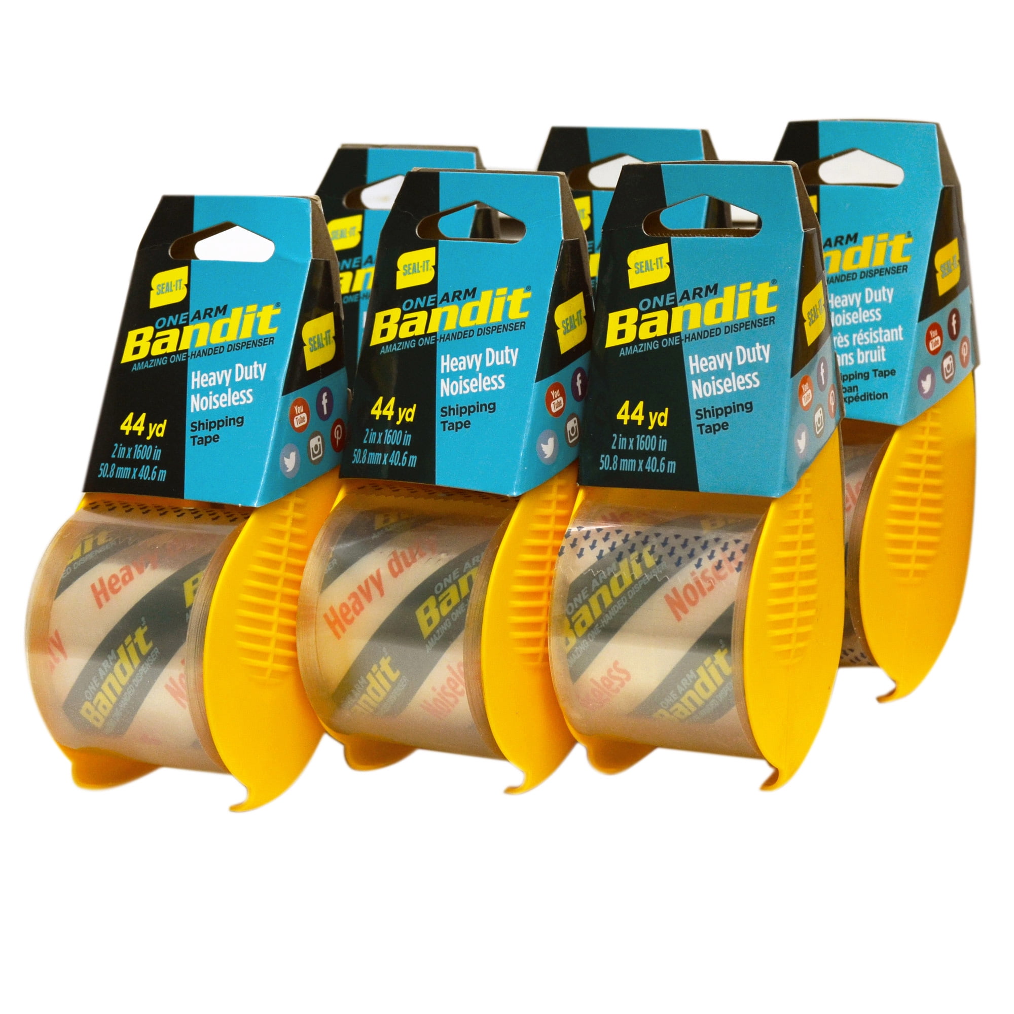 Seal-It Bandit Shipping tape 2 in. x 1600 in., Pack of 6