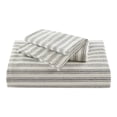 thumbnail image 6 of Premium King Bedding Sets LinenCotton Blend Sophisticated Striped Design for YearRound Comfort, 6 of 11