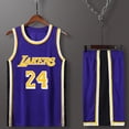 thumbnail image 4 of Kobe basketball uniform suit James jersey Lakers Zijin No. 24 team uniform student class uniform summer, 4 of 5