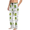 thumbnail image 4 of Men's Pajama Pants with Pockets Sleepwear Lounge Pants Stretch Casual Cute Frogs, 4 of 6