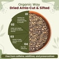 thumbnail image 4 of Organic Way Amla Seca/Grosella Espinosa India Cortada Y Tamizada (Phyllanthus Emblica) - Certificado Org&aacute;nico Y Kosher | Crudo, Vegano, Sin Omg Y Sin Gluten | Certificado Usda | Origen - In, 4 of 8