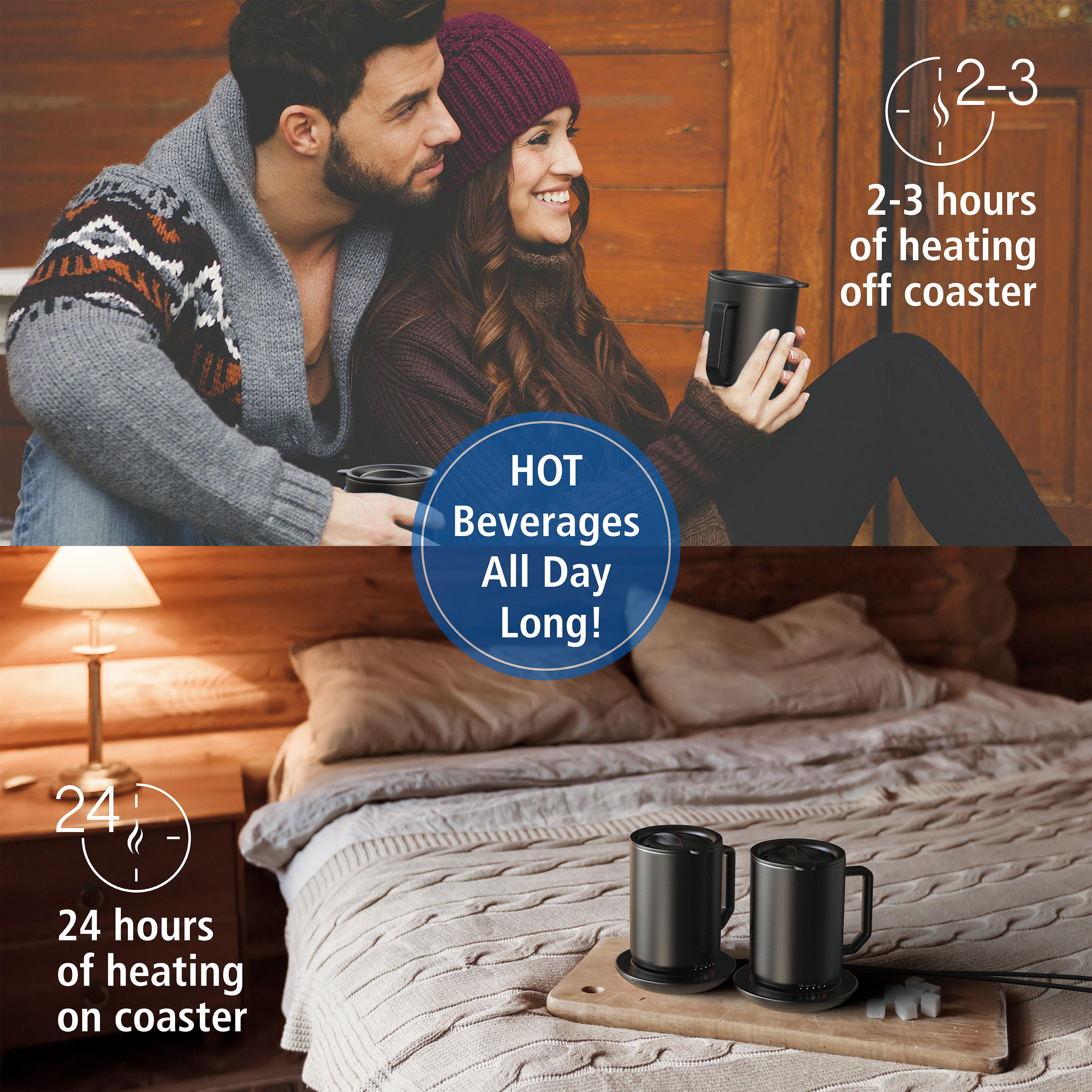 Mainstays 12oz Warming Coffee Mug Set (3-Pack) photo 4