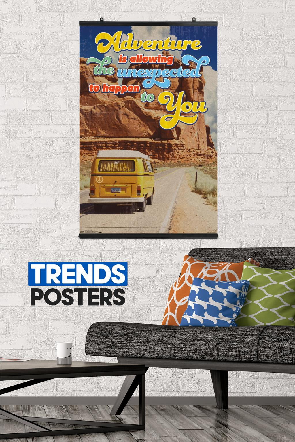 Old Van - Adventure Is Allowing The Unexpected Wall Poster, 22.375" x 34"