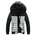 thumbnail image 5 of Vedolay Warm Winter Coats for Men Long Mens Parka Hood Jacket Grey,3XL, 5 of 5