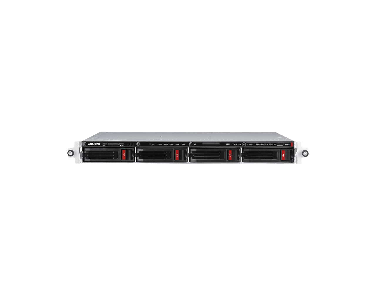 BUFFALO TeraStation TS51220RH8004 4-Bay NAS 80TB (4x20TB) with Enterprise-Grade Hard Drives Included Rackmount Network Attached Storage
