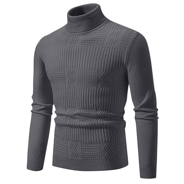 Rbaofujie Chandail en Molleton Homme Hiver Décontracté Mode Couleur Unie Design Manches Longues Col Rond Haut Chandail Gris Foncé à Capuche pour Adolescents