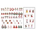 thumbnail image 3 of 50x Colgante de Navideños Esmaltados Tema Navideño Decorativo Elk Santa Sunnimix Colgante Charms, 3 of 8