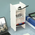 thumbnail image 4 of Clear Plastic Desktop Storage Rack 3-Pack Organizer for Tea Bags,Coffee & Stationery 13x12.5x11cm Dorm & Office Organization, 4 of 6