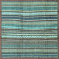 thumbnail image 1 of Ahgly Company Indoor Square Abstract Light Blue Modern Area Rugs, 6' Square, 1 of 4
