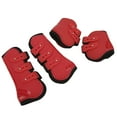 thumbnail image 4 of Garde-jambes de Cheval, Bottes de Tendon de Cheval Réglables pour Équipement Équestre, Ensemble de devant et derrière Rouge, 4 of 7