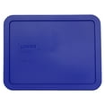 thumbnail image 5 of Pyrex 7211 6-Cup Rectangle Glass Food Storage Dish with 7211-PC 6-Cup Cadet Blue Lid Cover (2-Pack), 5 of 6