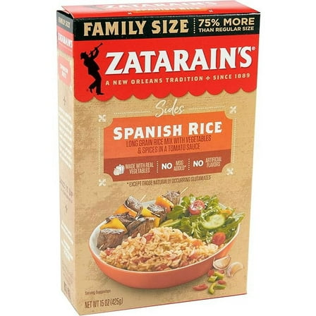 Pack of 1 Zatarain's Family Size Spanish Rice, 15 oz