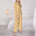 thumbnail image 3 of Sikiie Autumn Fall Yellow Leaves Pajamas for Women Set, Womens Pajama Sets, Lounge Sets for Women, 2pjs for Women-XX-Large, 3 of 7