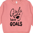 thumbnail image 3 of Inktastic Girls Gotta Have Goals Hockey Player Toddler Sweatshirt, 3 of 4