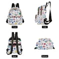 thumbnail image 4 of FORMRS Mini Backpack Purse for Women Travel Daypack Casual Shoulder Bag, Colorful Cartoon Graphic, 4 of 7