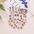 thumbnail image 3 of 24 Pairs Of Girls Clip On Earrings Kids Cute Flower Metal Earring Princess Dress Up------Product code 72876, 3 of 5