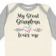 thumbnail image 4 of Inktastic My Great Grandma Loves Me Heart Great Grandchild Boys or Girls Long Sleeve Baby Bodysuit, 4 of 5