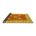 thumbnail image 2 of Ahgly Company Indoor Square Oriental Yellow Traditional Area Rugs, 6' Square, 2 of 4