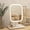 white, variant on Weymikeze Portable Desk Mirror, Small Mirror For Desk With 3-Color Dimmable LED Light, HD Reflection, Rotatable & Detachable Vanity Mirror for Travel,Pink
