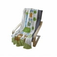 thumbnail image 4 of Cartoon Soft Flannel Fleece Throw Blanket, Funny Jungle Creatures Balancing on Each Other Animal Tower in Forest, Cozy Plush for Indoor and Outdoor Use, 70" x 90", Green Blue Orange, by Ambesonne, 4 of 6