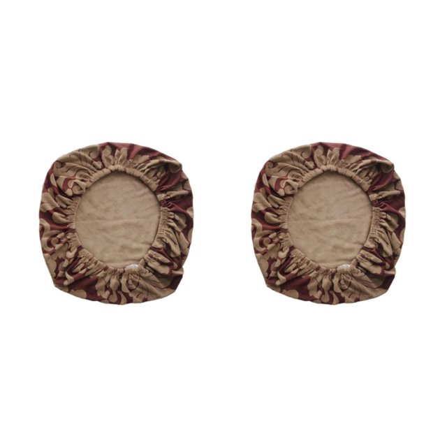 Guardoinrt Housse de Chaise Pivotante Douce et Respirante Expérience d'Assise Housse de Coussin Rouge Brique 2Set
