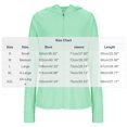 thumbnail image 2 of TOUMENY Women's Zip Up Hoodie Lightweight Sun Protection UPF 50+ Long Sleeve Slim Fit Athletic Jacket Casual Running Hiking Travel Workout Top Green S, 2 of 6