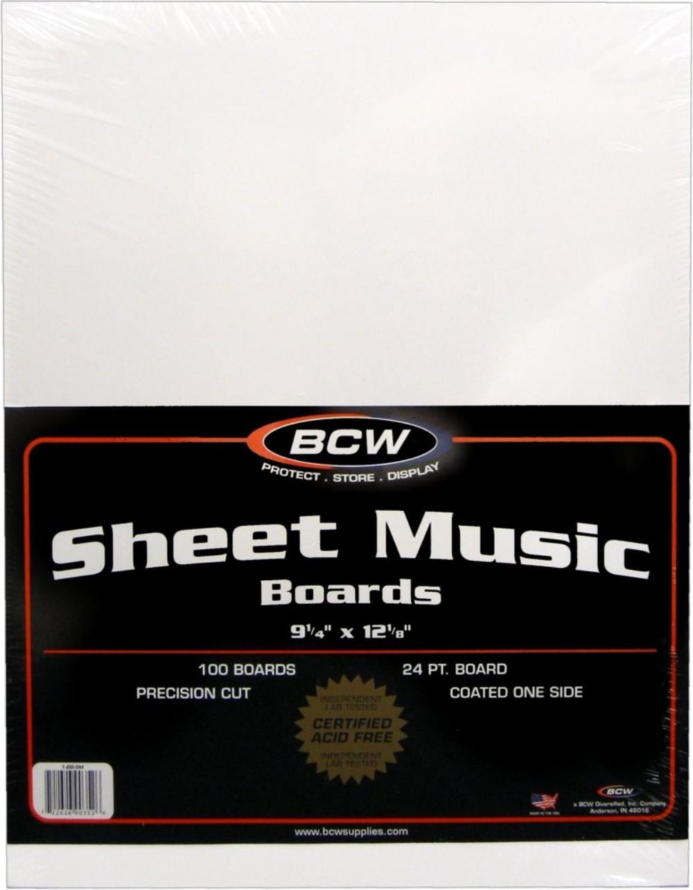 25 Sheet Music Size Backing Boards//Backers - Protect Sheet Music From Bending 9-1//4 x 12-1//8 #MAIWSH