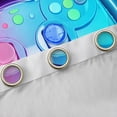 thumbnail image 4 of Manfei Teens Video Game Black Out Curtains,Console Game Lover Curtains Pack of 2 (42x63 Each),Gradient Pink Blue Bedroom Curtains For Kids,Microfiber Bedroom Decor, 4 of 6