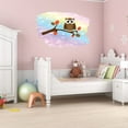 thumbnail image 2 of Animal Watercolor Wall Decals for Kids Room - Owl Bird Animal On A Tree Branch Décor Girly DIY & Creativity Boy Girl Bedroom Wall Water Color Sticker - Size: 10 In x 7 In, 2 of 5