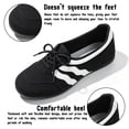 thumbnail image 5 of BERANMEY Non-Slip Fashion Sneakers for Women Cozy Lace-Up Color Block Casual Shoes Memory Foam Insole Trendy Womens Footwear Comfortable Casual Womens Sneakers Stylish Shoes Women Breathable Footwear, 5 of 9