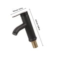 thumbnail image 2 of HEALEEP Taps for Bathroom Basin Single Handle Operation Faucet Black 1Set, 2 of 7