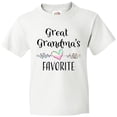 thumbnail image 3 of Inktastic Great Grandmas Favorite- Heart Great Grandchild Youth T-Shirt, 3 of 5