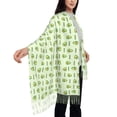 thumbnail image 4 of Sikiie Green Avocado Shawl Wraps Big Scarf Tassel Fall Winter Thick Scarf Warm Shawl Women Fall Gifts, 4 of 8