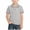 Gray, variant on Antinious Toddler Boys Girls Stripe Collared Button Short Sleeve School Uniform Soft Tops