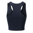thumbnail image 4 of MixMatchy Women's Cotton Basic Sleeveless Racerback Sports Crop Tank Top, 4 of 4