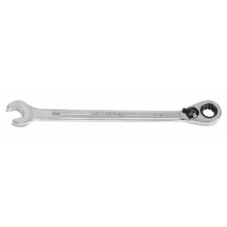 7/16" Reversible Ratcheting Combination Wrench - 12 Point SUPERTORQUE™ Reversible Ratcheting Box End & SUPERCOMBO® Open End With High Polish Chrome Finish. Williams® USA # JHW1214RCU