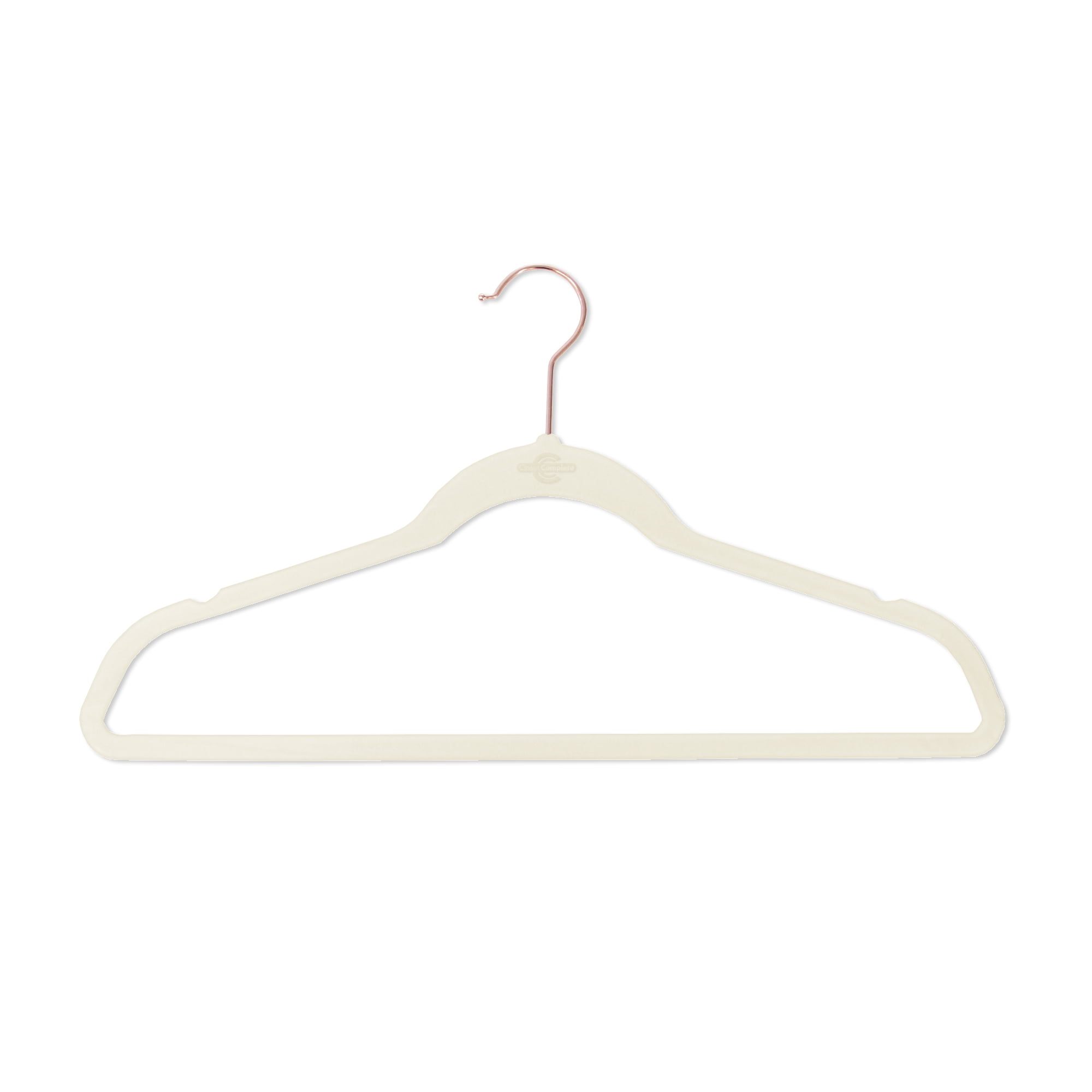 Closet Complete 50 Pack Velvet Hangers Light Grey With Rose Gold Closet Complete 50 Pack Velvet Hangers Light Grey With Rose Gold Hook Com