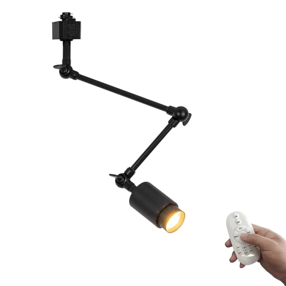 KAYYELAMP Adjusted Angle Direction Focus Mini Spotlight Dimmable Remote H-Type Tracking Light Modern Design for Background Gallery Store Loft(No Track)