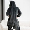 thumbnail image 7 of Jiibva Cartoon Pajamas Playsuit Family Hooded Warm Flannel Blanket Pajamas Homesuit Funny Homewear For Slumber Party, 7 of 7
