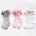 thumbnail image 3 of ITFABS Baby Mid Tube Socks Knee High Stylish Ruffled Soft and Breathable Stockings, 3 of 3