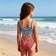thumbnail image 4 of Grbisyd July 4th Celebration Girls Swimsuit One Piece Bathing Suit with Crew Neck Quick Dry Patriotic Swimming Suits Independence Day Swimwear 1-10 Years, 4 of 6